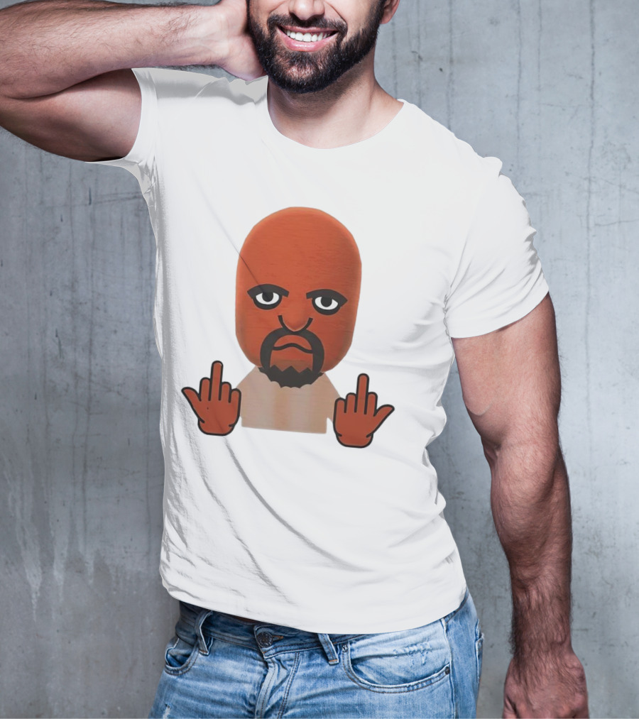 Mii Mood Funny Character With Hand Gesture T-Shirt