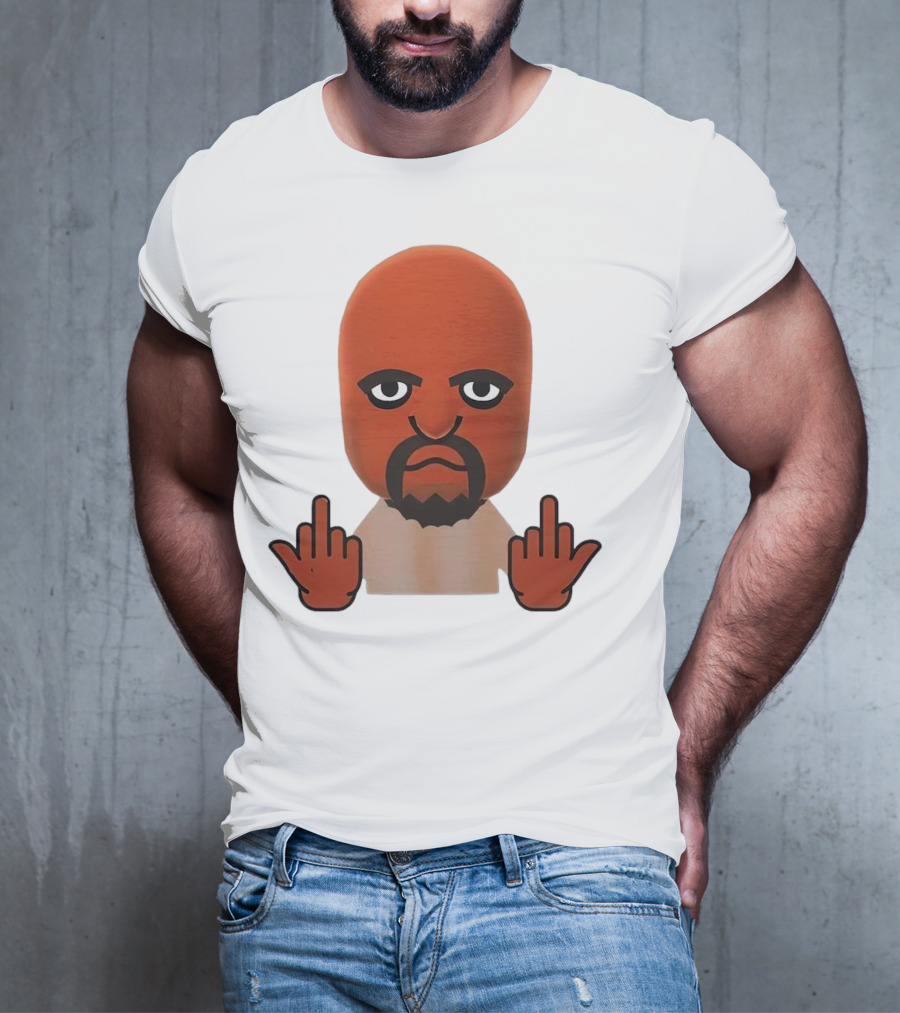 Mii Mood Funny Character With Hand Gesture T-Shirt