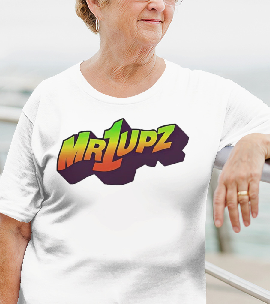 Mr1upz Shagadelic Retro Gradient Text T-Shirt
