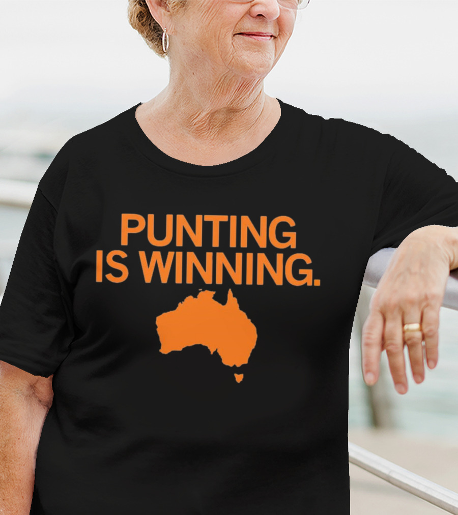 Punting Is Winning Australia Map T-Shirt