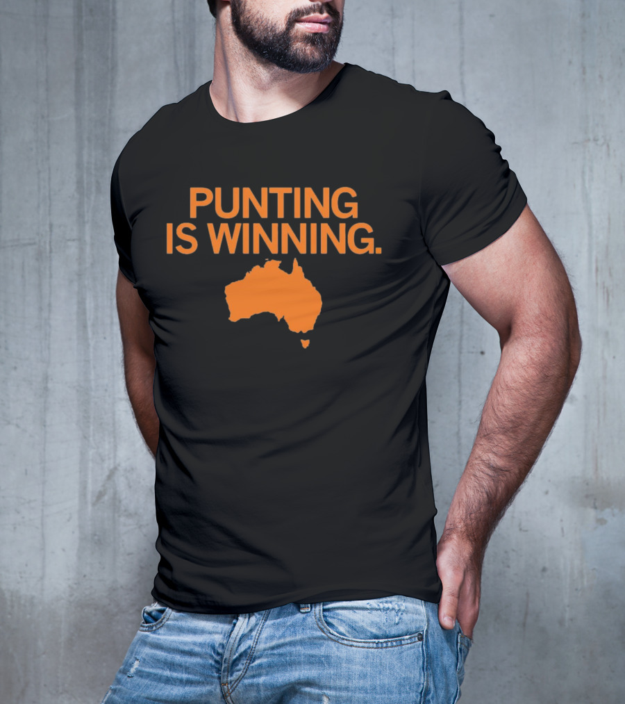 Punting Is Winning Australia Map T-Shirt