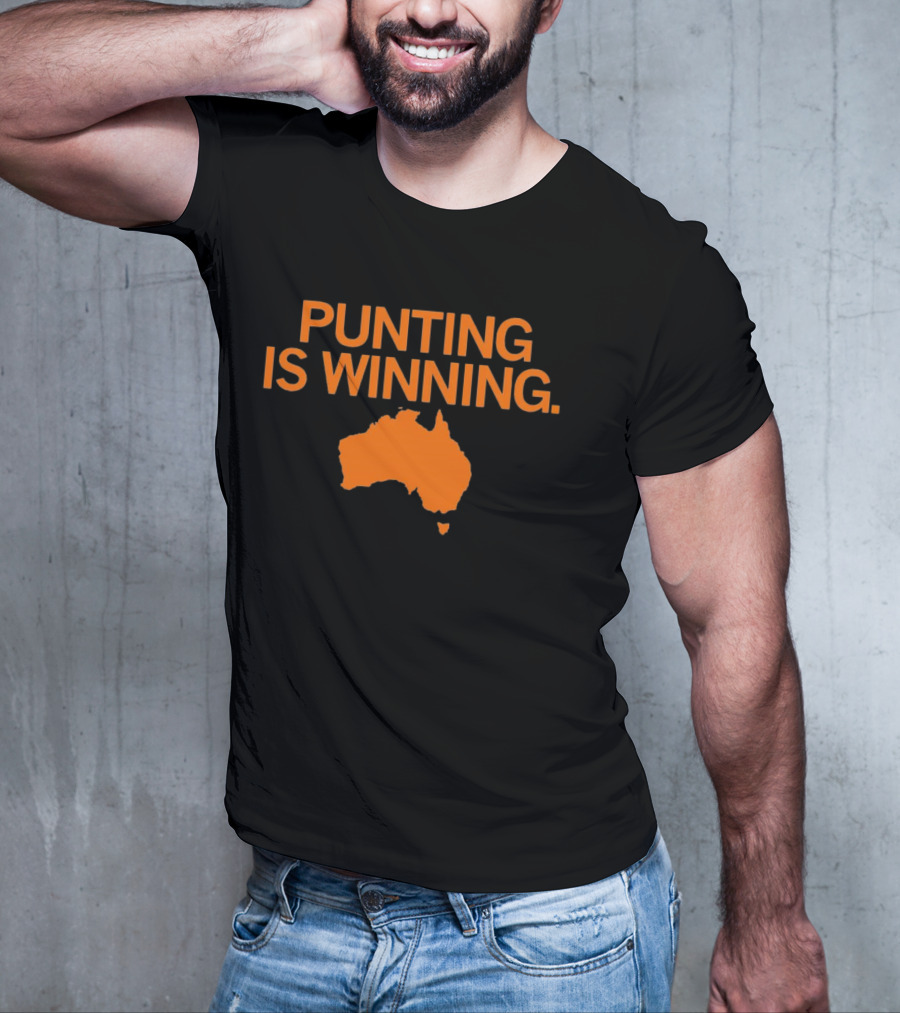 Punting Is Winning Australia Map T-Shirt