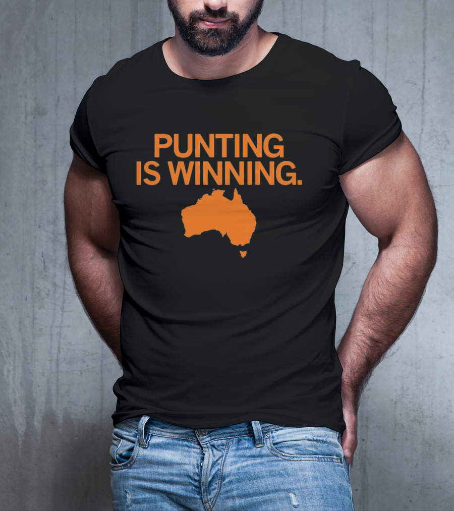 Punting Is Winning Australia Map T-Shirt