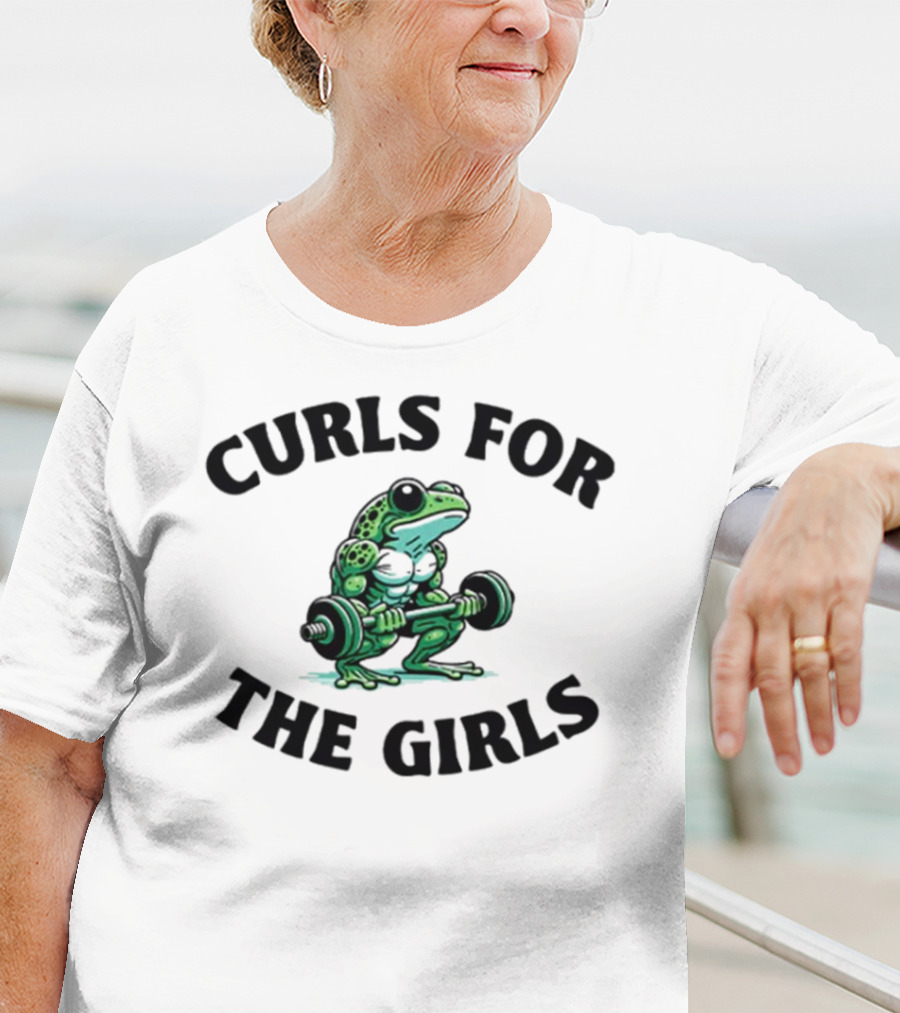 Curls For The Girls Frog Gym T-Shirt