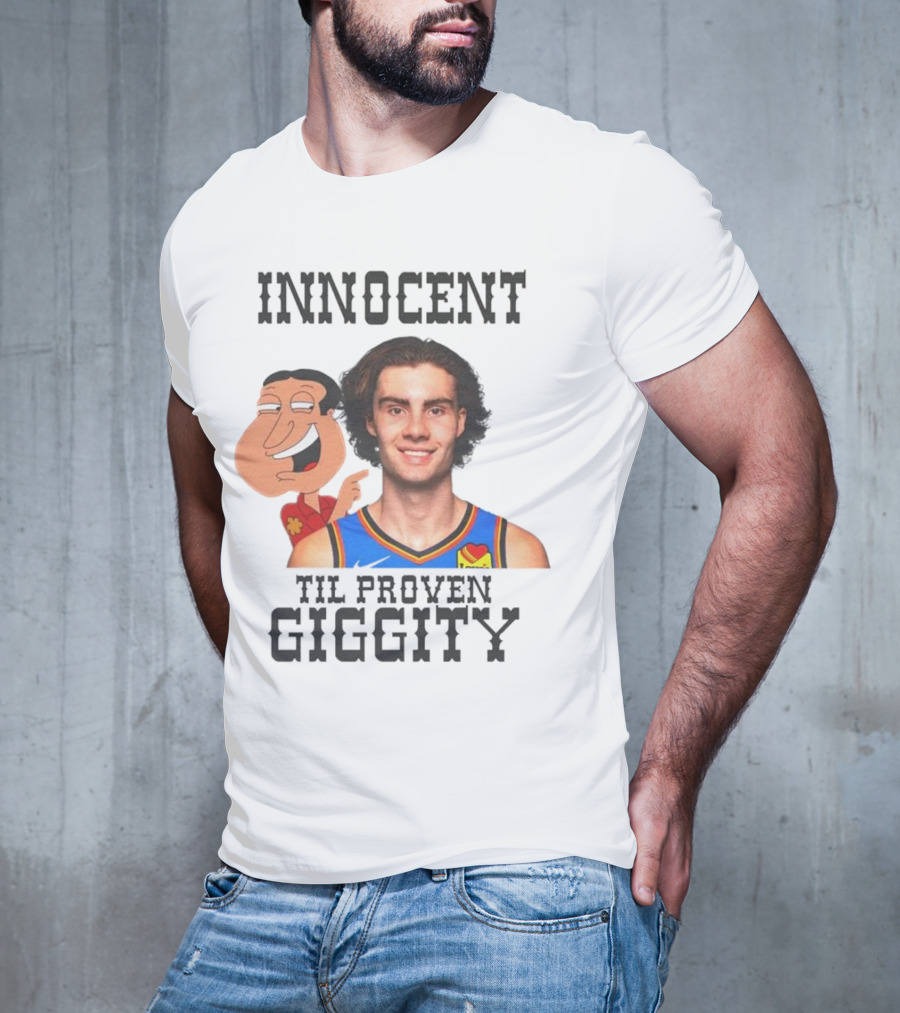 Innocent Til Proven Giggity Sports Jersey Family Guy Fusion T-Shirt