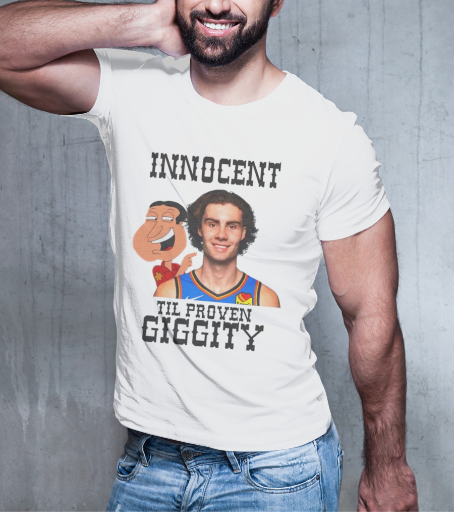 Innocent Til Proven Giggity Sports Jersey Family Guy Fusion T-Shirt