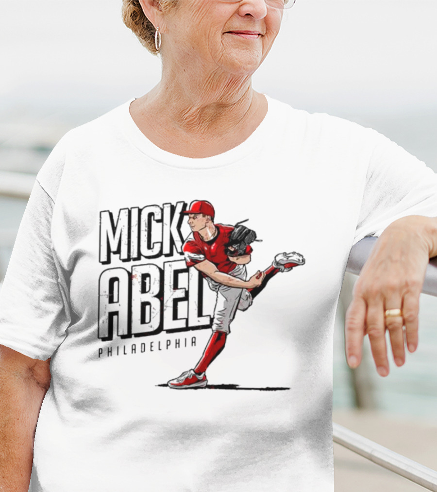 Mick Abel Philadelphia MLBPA Player Pitching Action T-Shirt