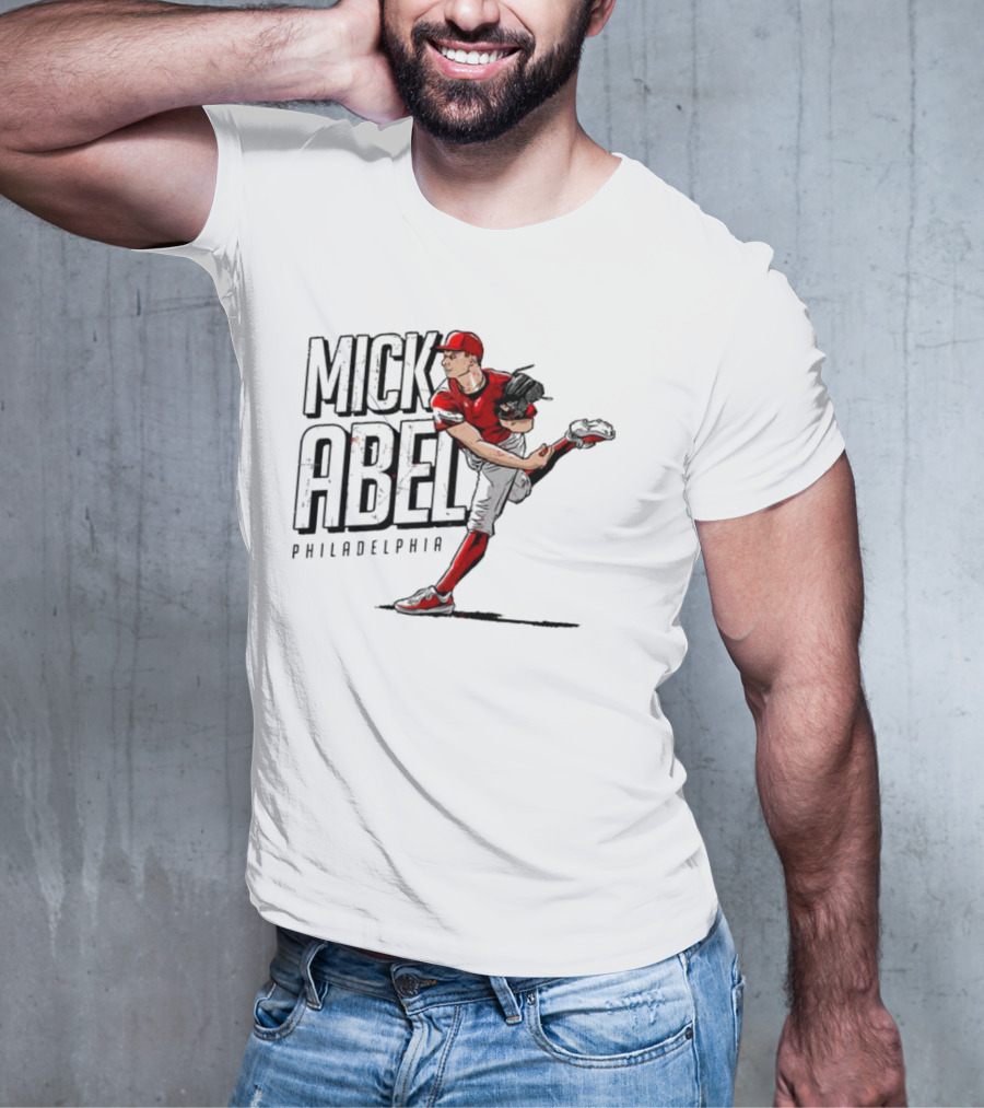 Mick Abel Philadelphia MLBPA Player Pitching Action T-Shirt