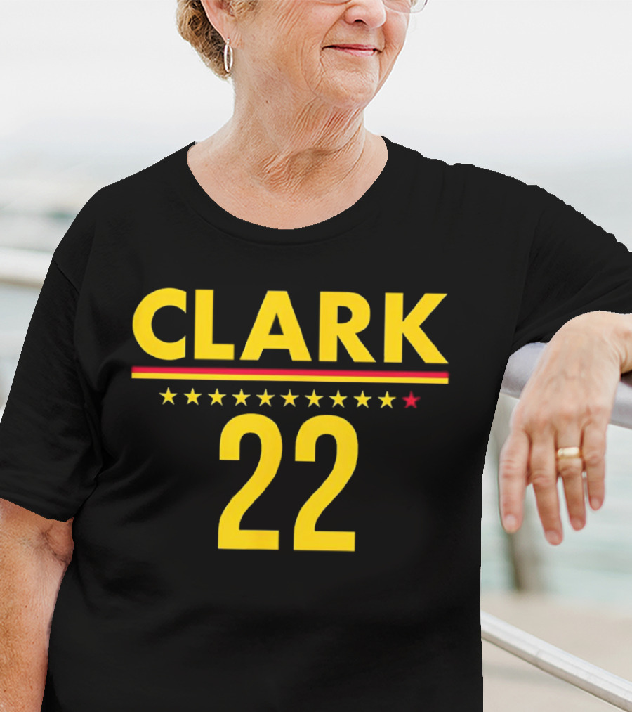 Caitlin Clark Clark 22 Stars T-Shirt