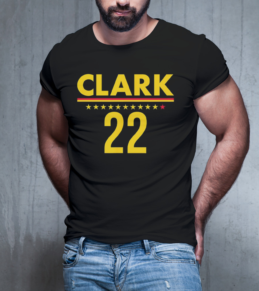 Caitlin Clark Clark 22 Stars T-Shirt