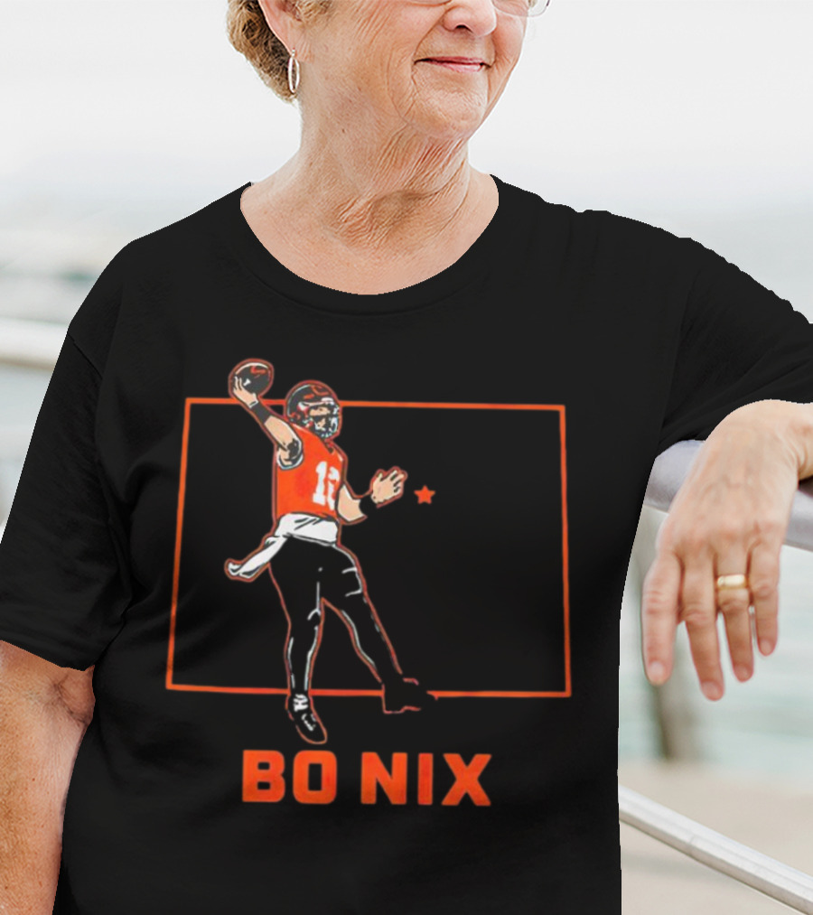 Bo Nix Football Star Player Denver Broncos T-Shirt
