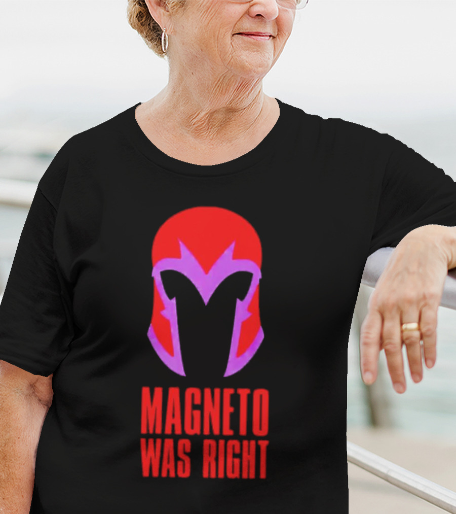 Magneto Was Right Helmet Icon Marvel Fan T-Shirt