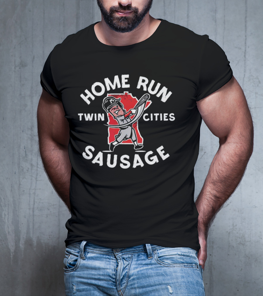 Twin Cities Home Run Sausage Minnesota Twins T-Shirt