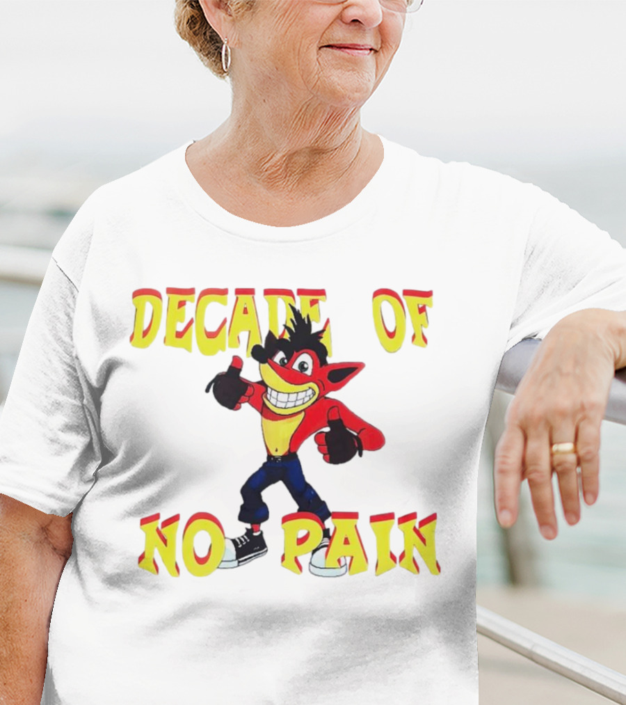 Decade Of No Pain Crash Bandicoot Thumbs Up T-Shirt