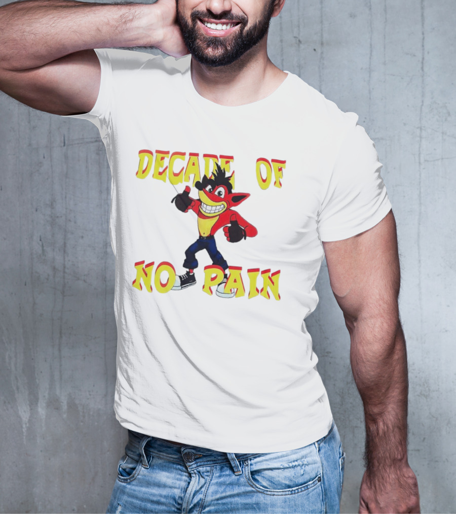 Decade Of No Pain Crash Bandicoot Thumbs Up T-Shirt