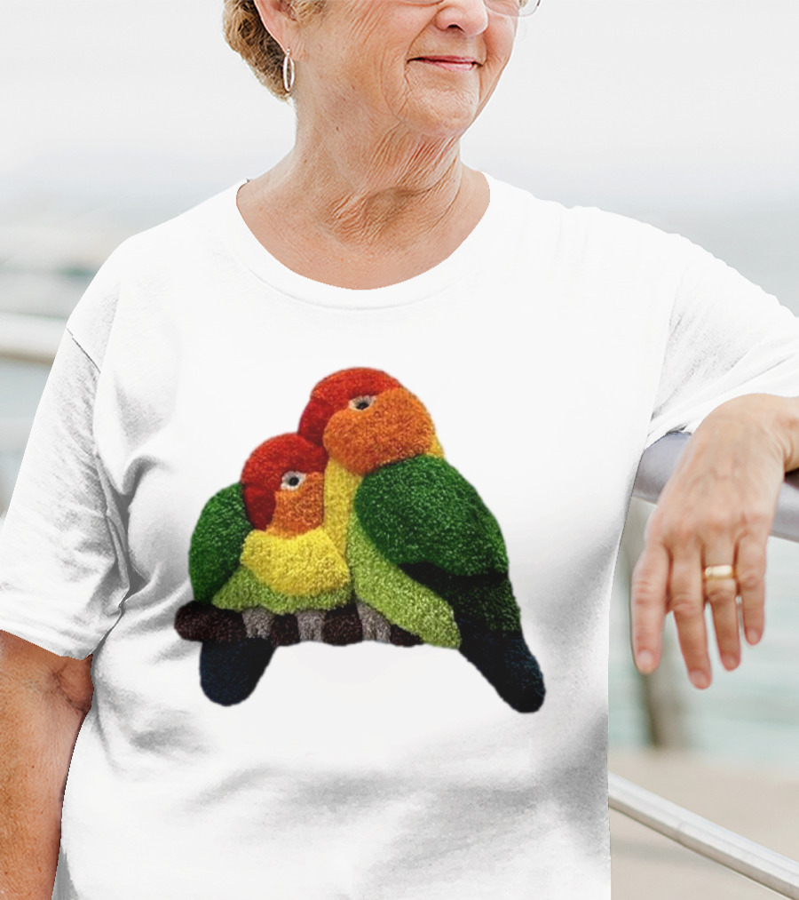 A Pair Of Lovely Parrots In Vibrant Cozy Colors T-Shirt