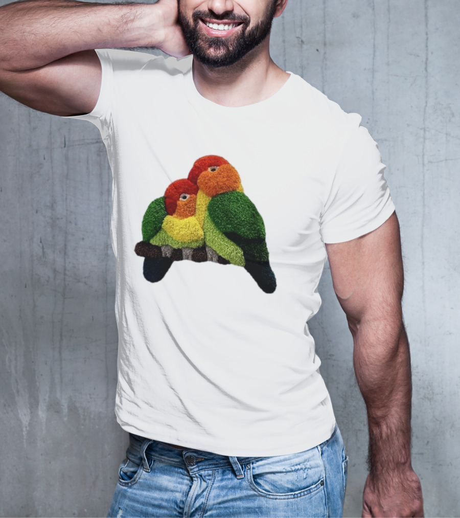 A Pair Of Lovely Parrots In Vibrant Cozy Colors T-Shirt