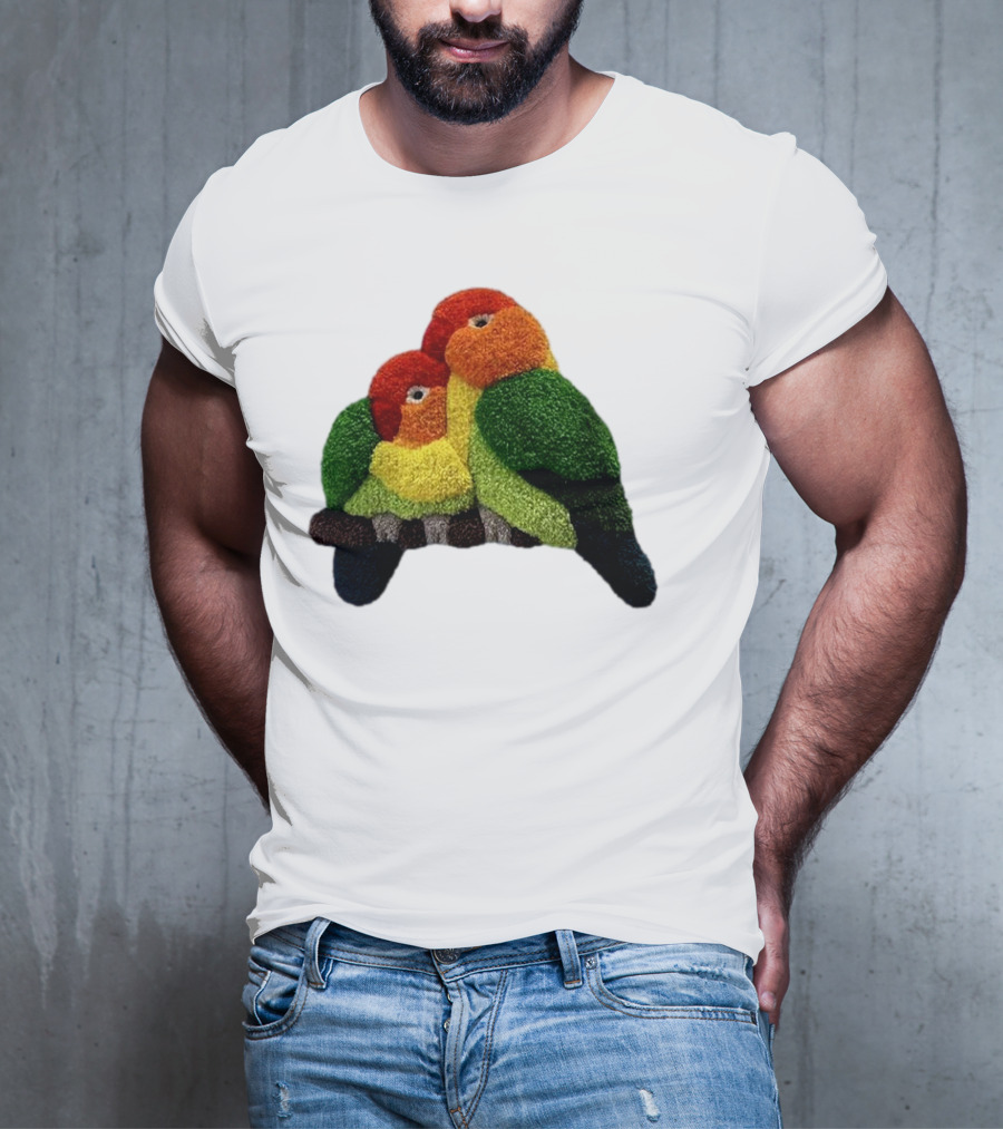 A Pair Of Lovely Parrots In Vibrant Cozy Colors T-Shirt