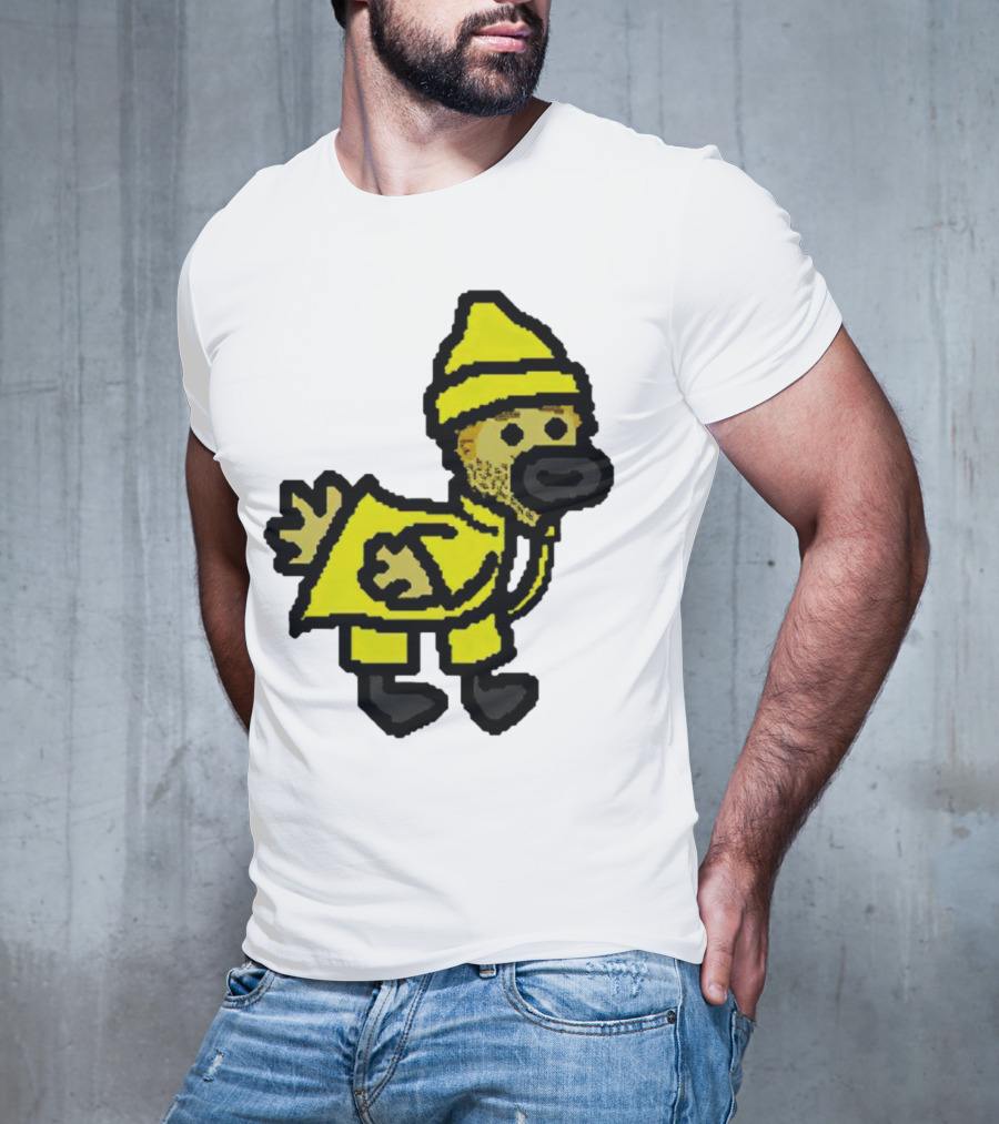 Fall Guy Gosling Bearded Yellow Raincoat Sprite T-Shirt