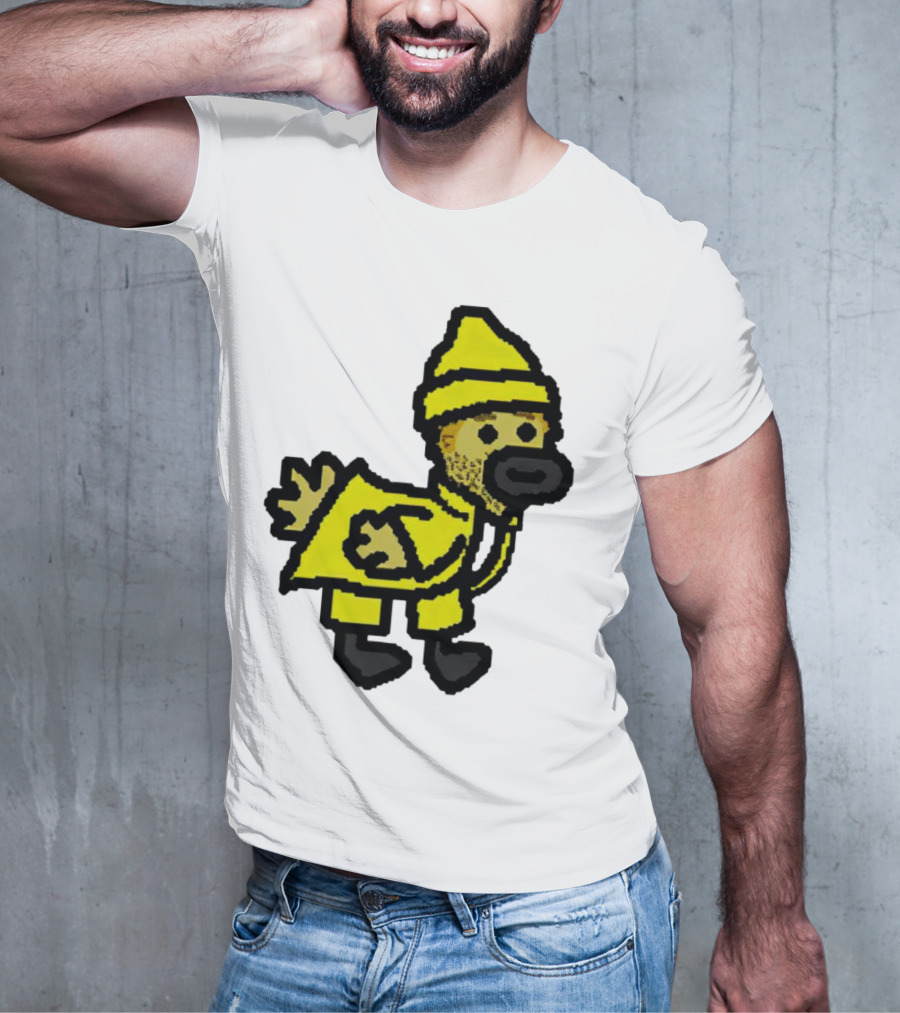 Fall Guy Gosling Bearded Yellow Raincoat Sprite T-Shirt
