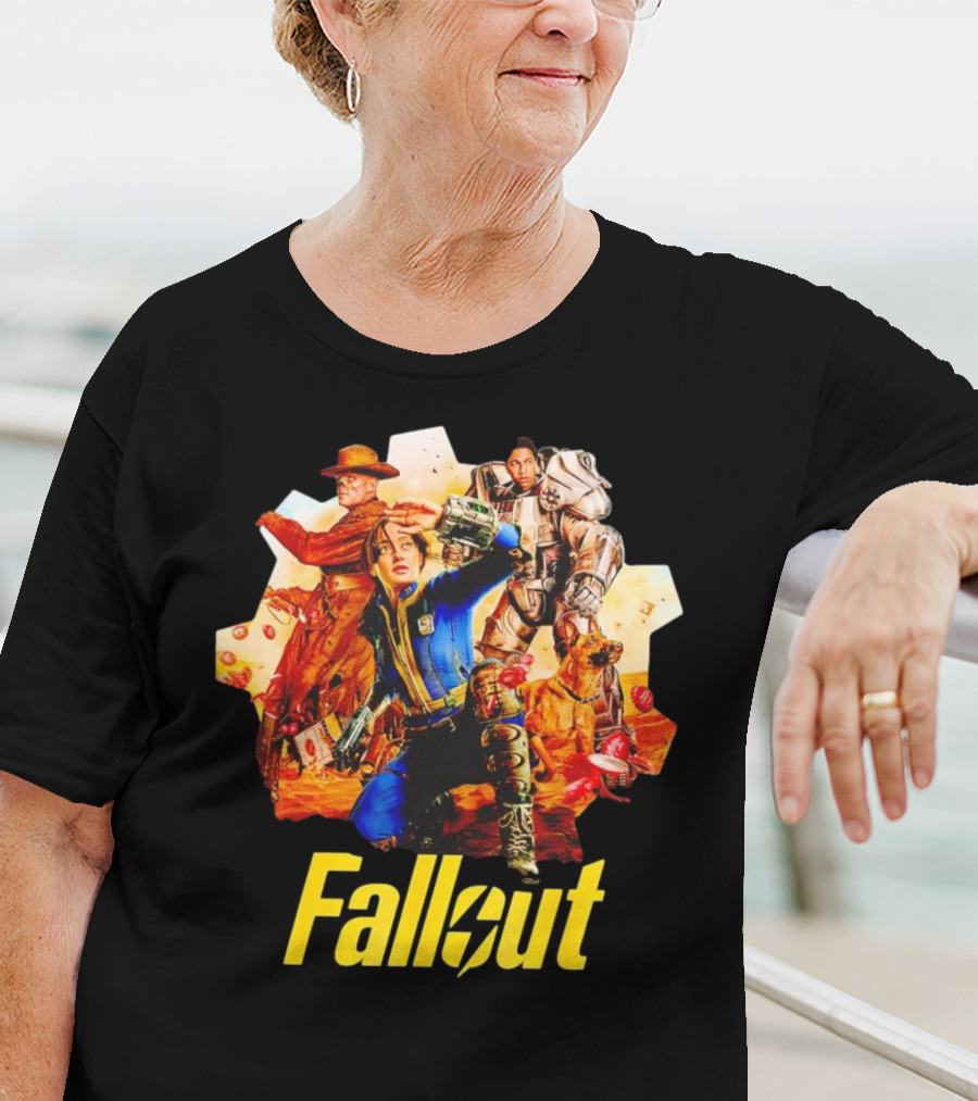 Fallout New Vegas Power Armor Dog旅者 T-Shirt