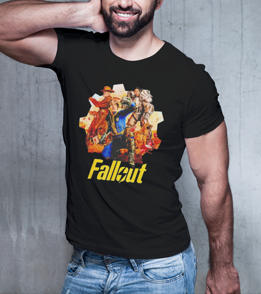 Fallout New Vegas Power Armor Dog旅者 T-Shirt