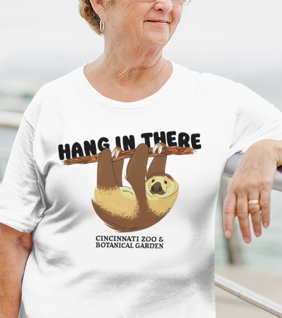 Hang In There Cincinnati Zoo And Botanical Garden Sloth T-Shirt