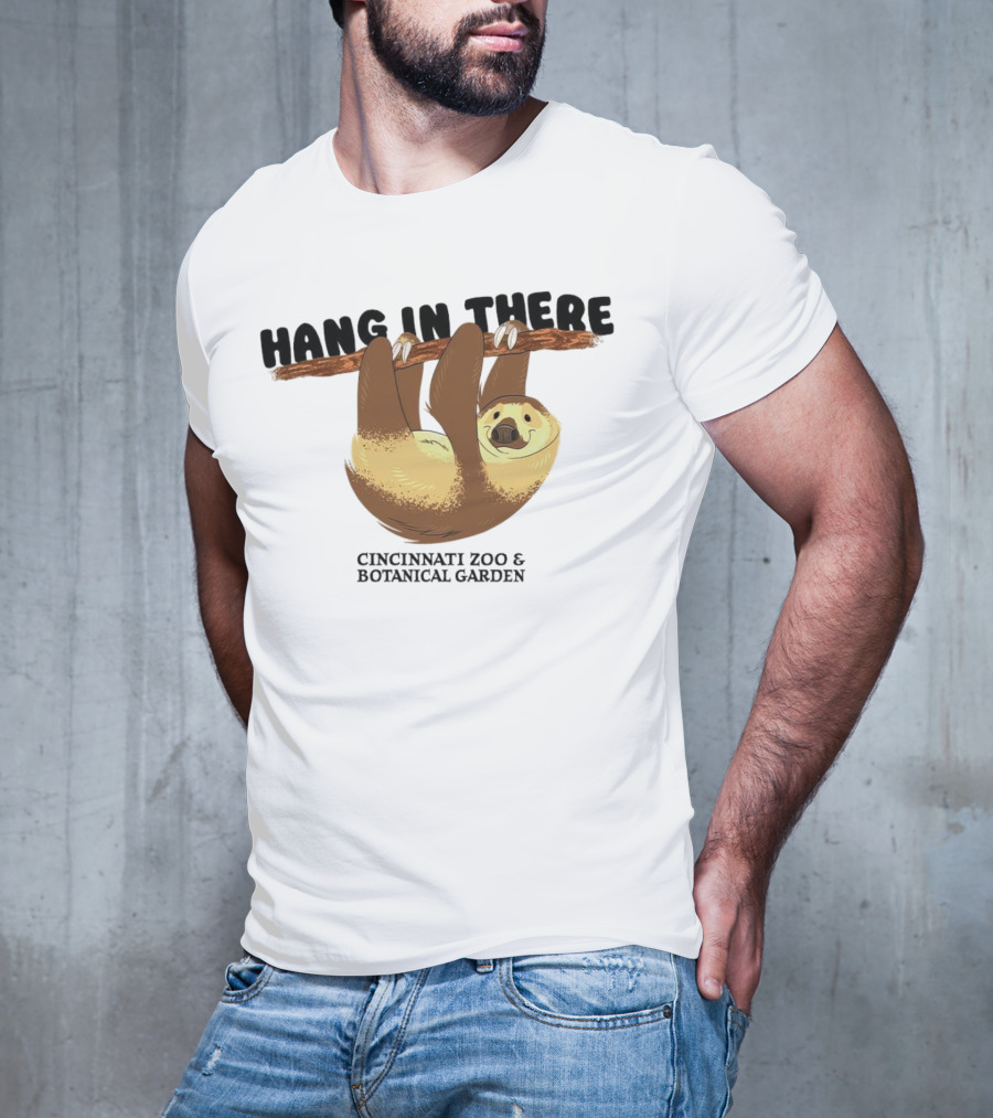 Hang In There Cincinnati Zoo And Botanical Garden Sloth T-Shirt