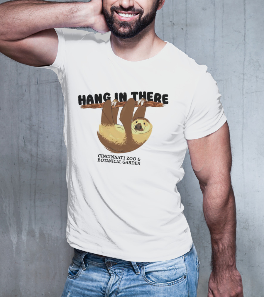Hang In There Cincinnati Zoo And Botanical Garden Sloth T-Shirt