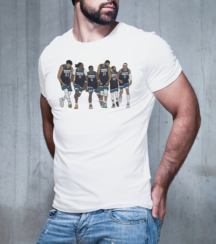 Kat Naz Ant Rudy Conley Amp Mcdaniels Minnesota Basketball Team Players T-Shirt