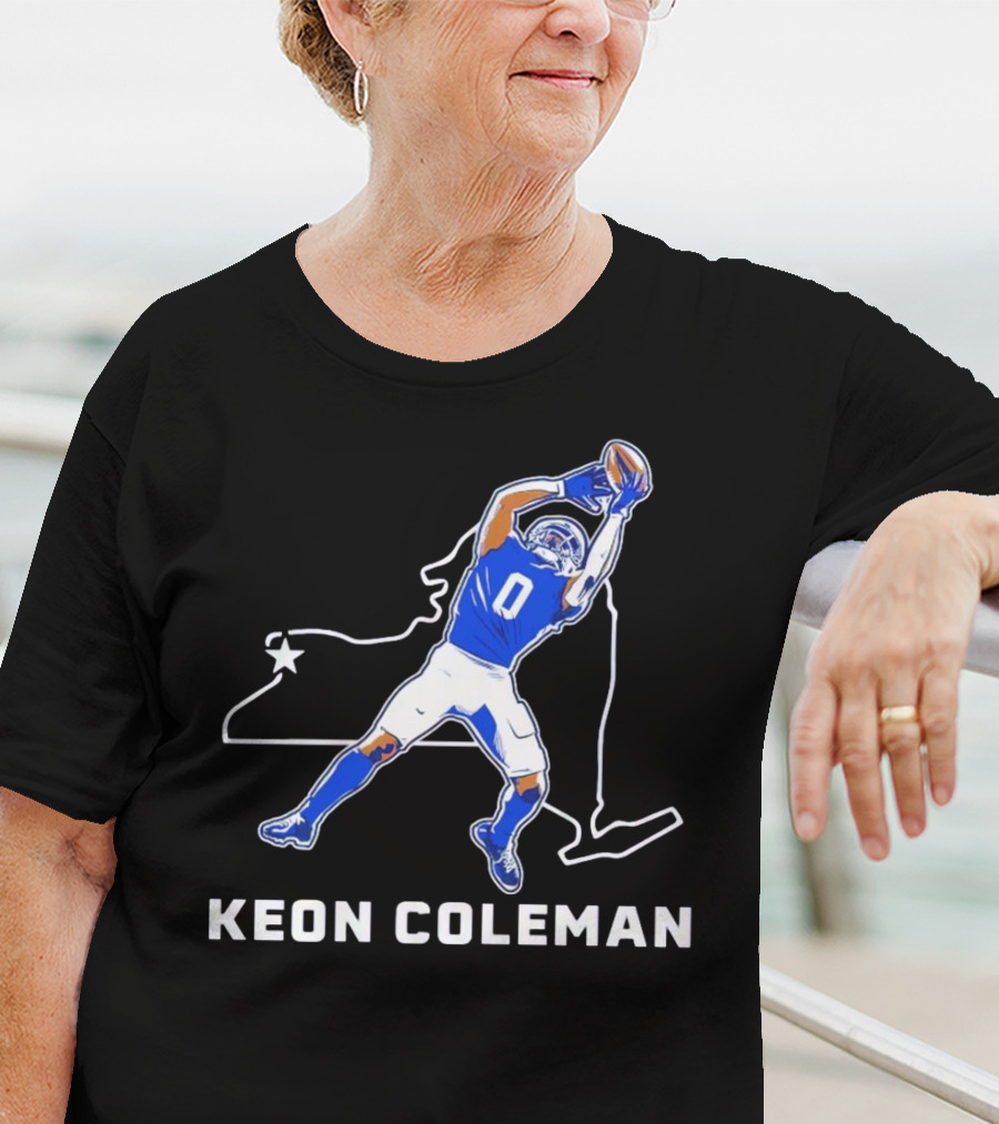 Keon Coleman Football Catch Buffalo State Star T-Shirt