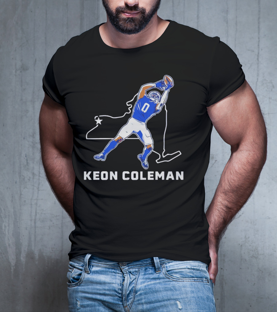 Keon Coleman Football Catch Buffalo State Star T-Shirt