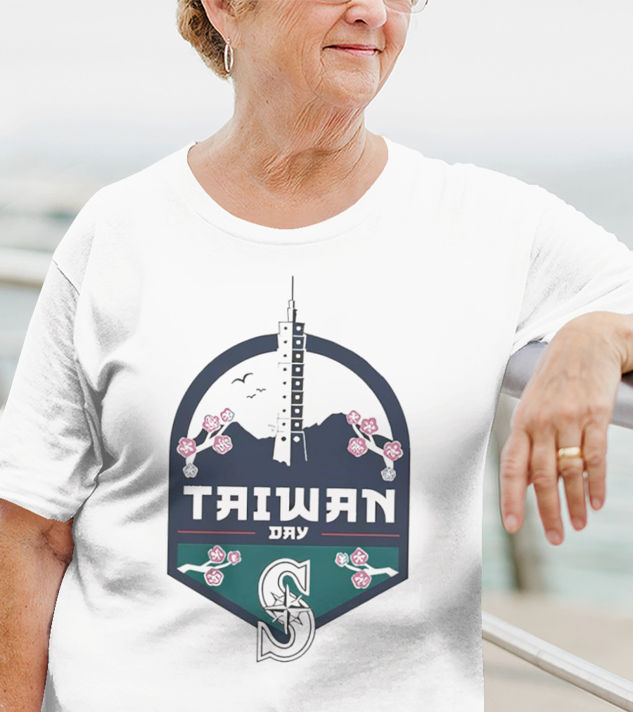 Taiwan Night Mariners Sakura Skyline T-Shirt