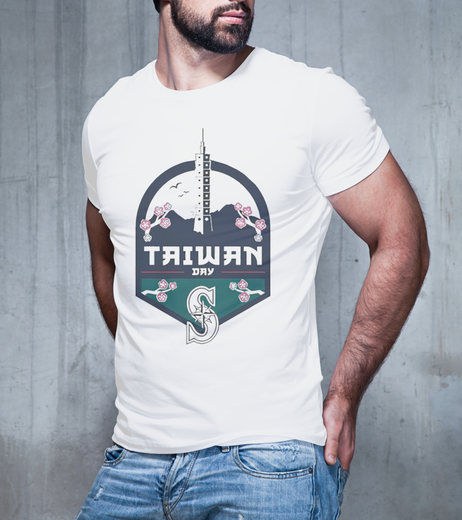 Taiwan Night Mariners Sakura Skyline T-Shirt