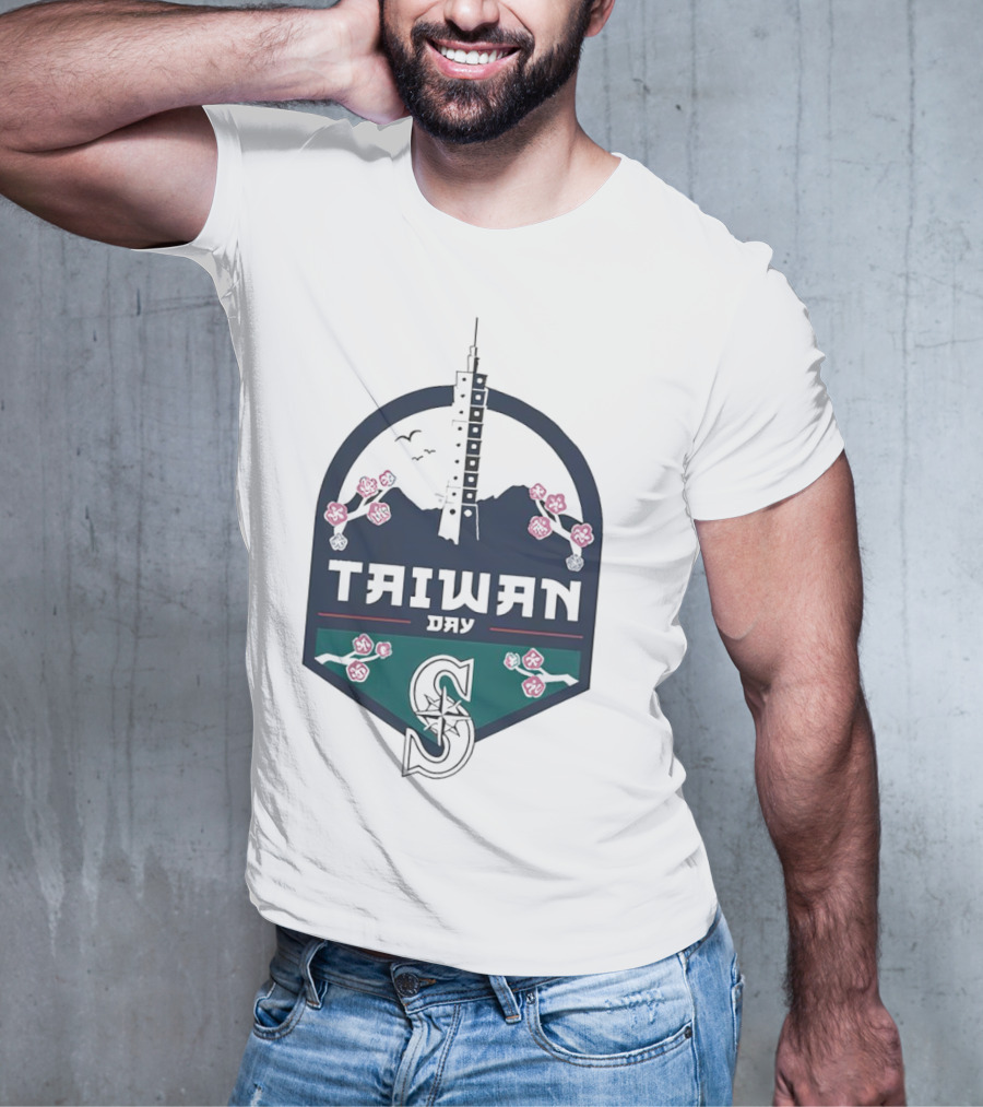 Taiwan Night Mariners Sakura Skyline T-Shirt