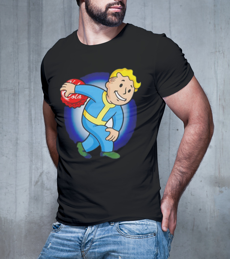 Vault Boy Nuka Cola Discobolus Pose T-Shirt