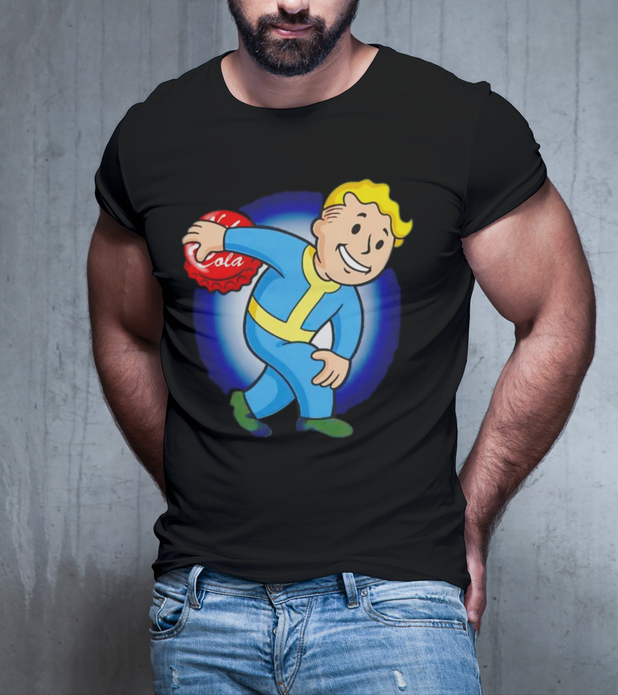 Vault Boy Nuka Cola Discobolus Pose T-Shirt