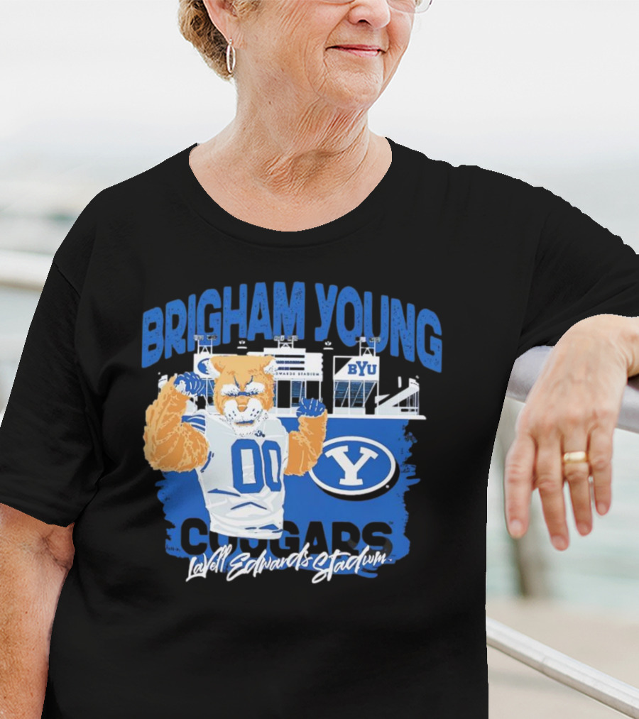 Brigham Young Cougars BYU Lavell Edwards Stadium T-Shirt