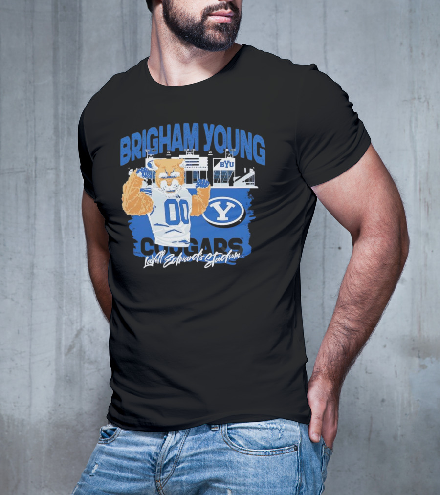 Brigham Young Cougars BYU Lavell Edwards Stadium T-Shirt