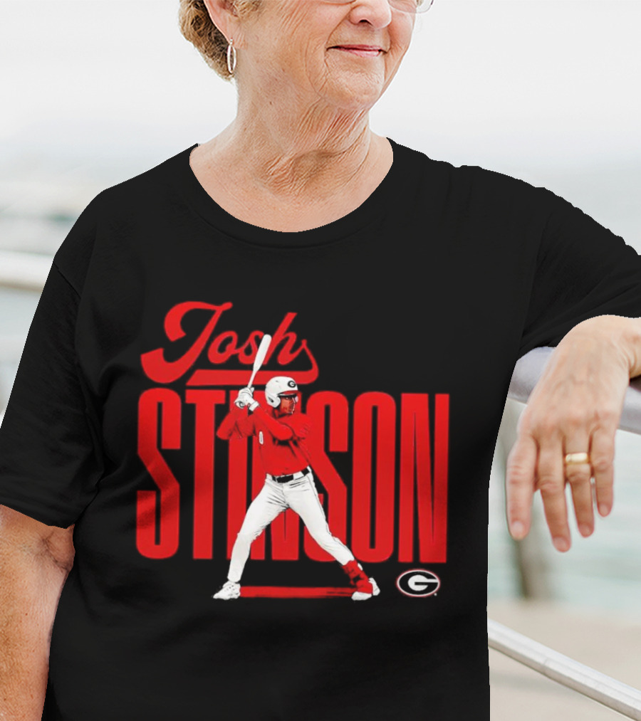 Josh Stinson Georgia Baseball Player Collage NCAA T-Shirt