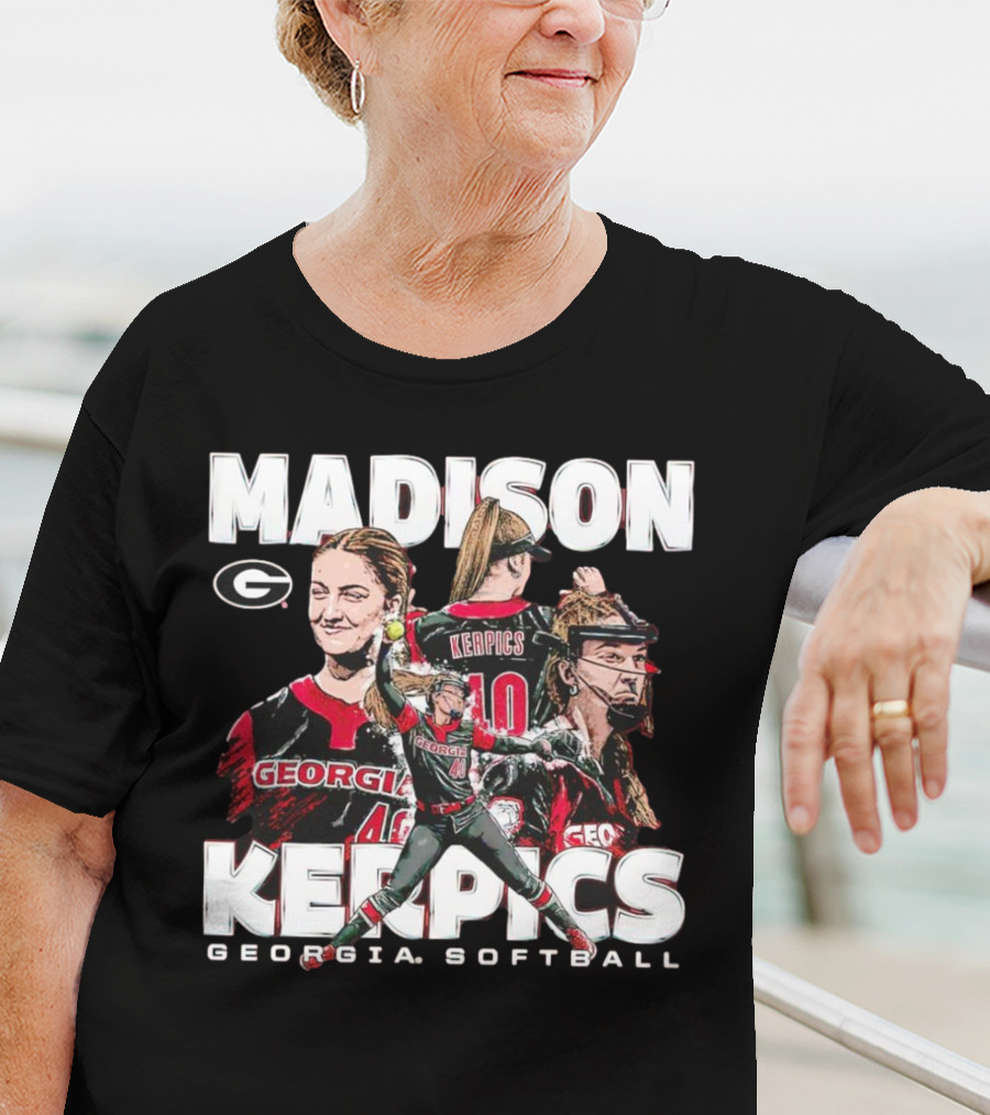 Madison Kerpics Georgia Softball NCAA Collage Player T-Shirt