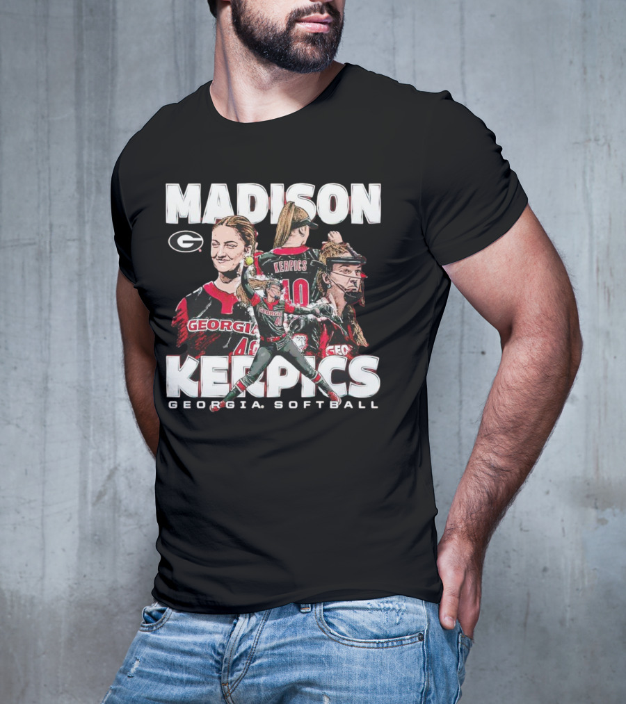 Madison Kerpics Georgia Softball NCAA Collage Player T-Shirt