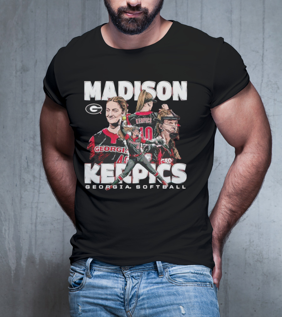 Madison Kerpics Georgia Softball NCAA Collage Player T-Shirt
