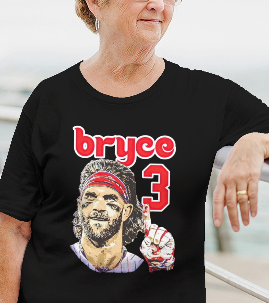 Bryce Harper 3 Finger Pose Fan T-Shirt