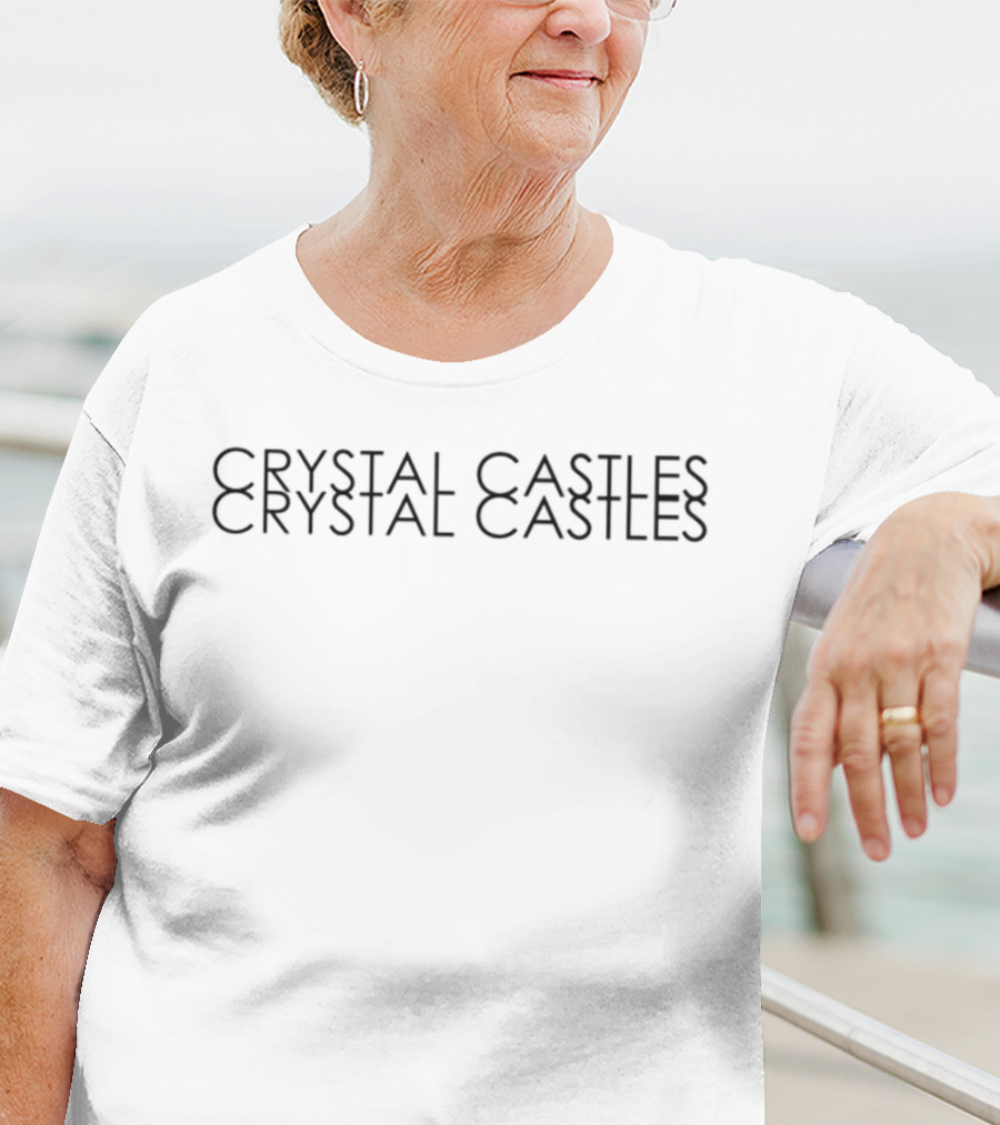 Crystal Castles Crystal Castles Dark Minimalist T-Shirt