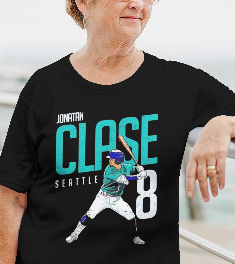 Jonatan Clase Seattle #8 MLBPA Player T-Shirt