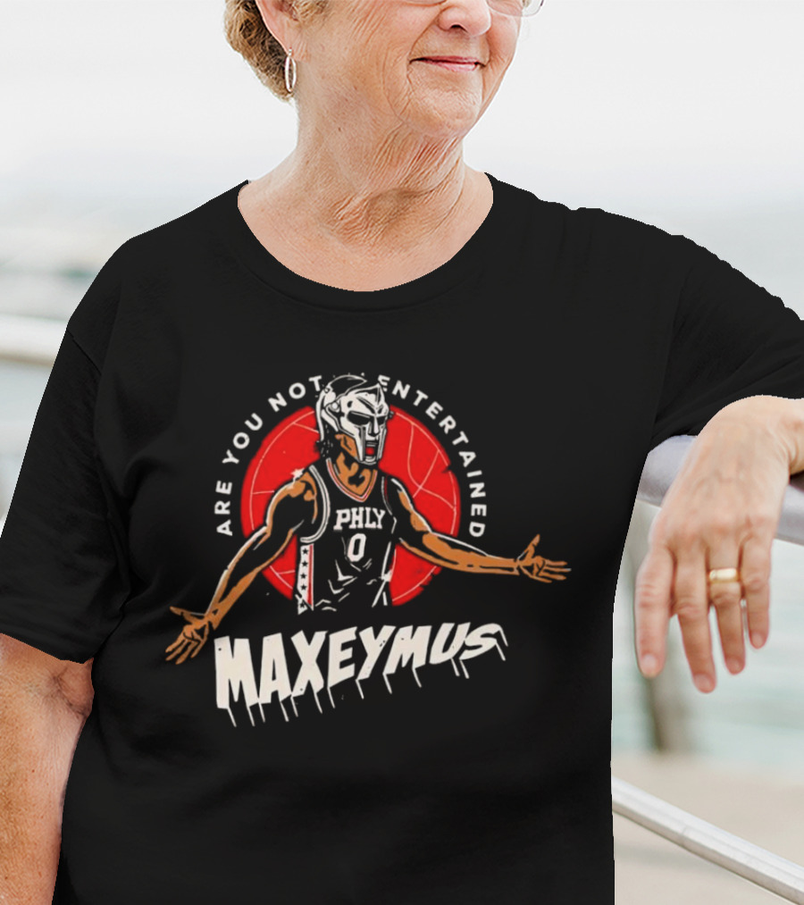 Maxeymus Are You Not Entertained Phly Basketball Gladiator T-Shirt