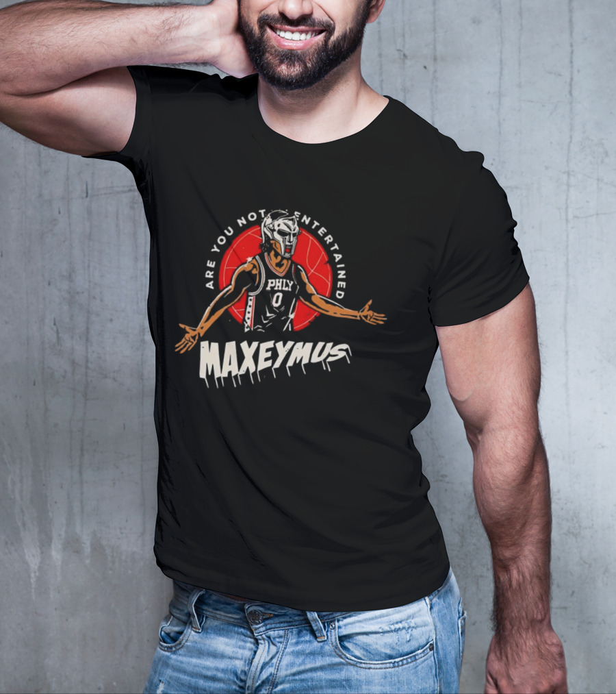 Maxeymus Are You Not Entertained Phly Basketball Gladiator T-Shirt