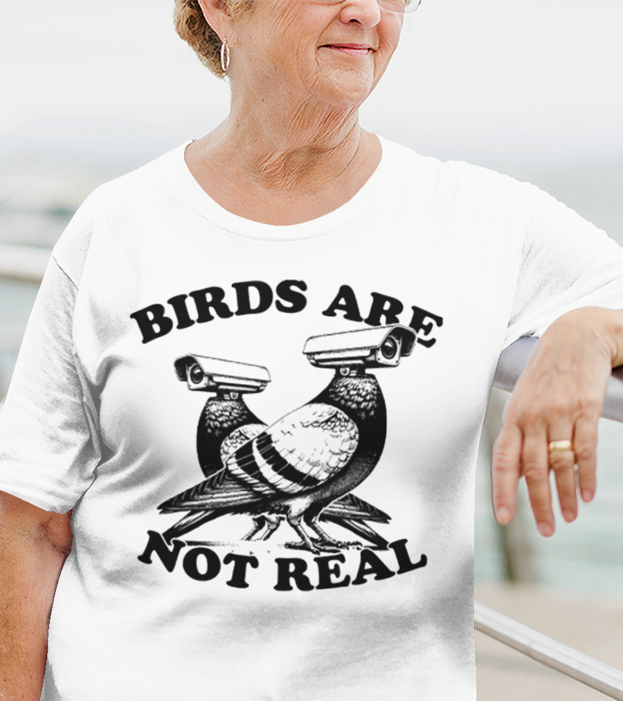 Birds Are Not Real Surveillance Pigeons T-Shirt