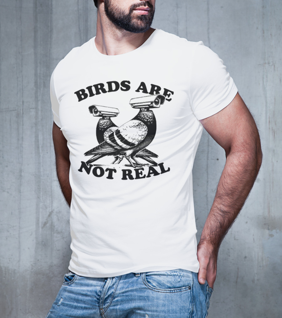 Birds Are Not Real Surveillance Pigeons T-Shirt